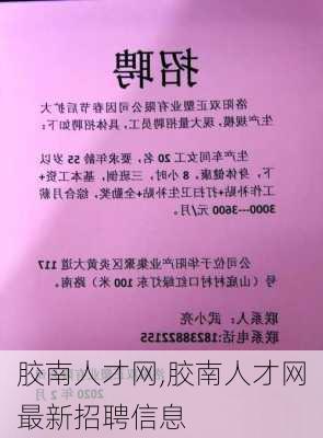 胶南最新招聘信息汇总，职业发展的黄金指南