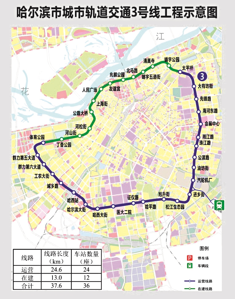 哈尔滨地铁3号线最新进展报道