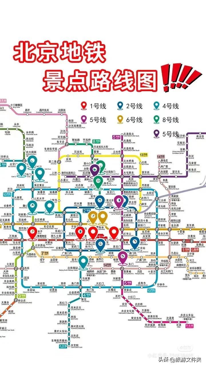 北京地铁线路图全新概览